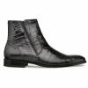 Store Mezlan Belucci Alligator Zipper Boots (3663-J) Black