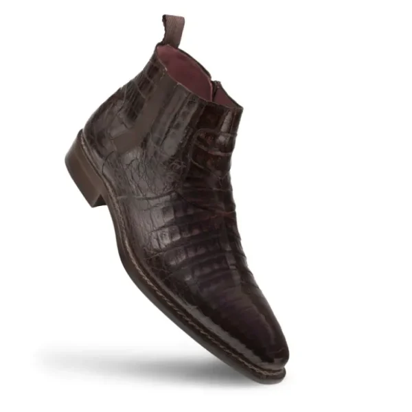 Outlet Mezlan Blackmore Crocodile Dress Boots (4715-F) Brown