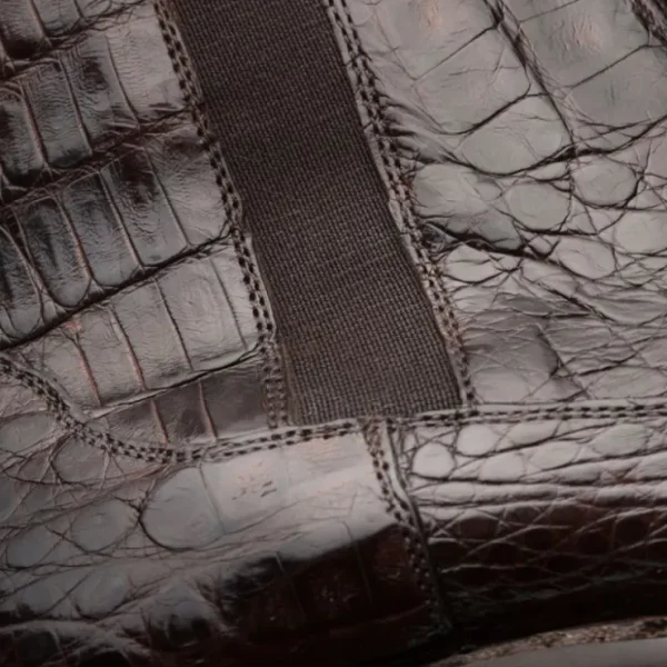 Outlet Mezlan Blackmore Crocodile Dress Boots (4715-F) Brown