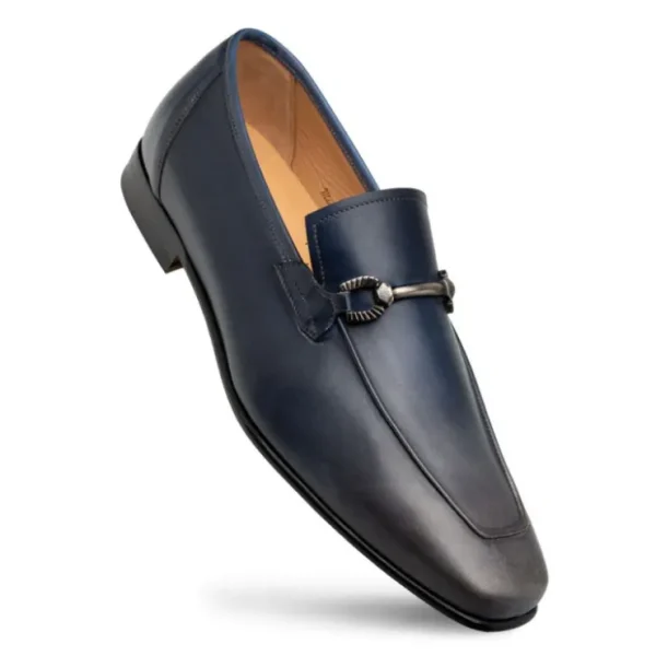 mezlan_brunello_twotone_b_1.webp Fashion Mezlan Brunello Two-Tone Bit Loafer Pearl Grey / Navy (21100)