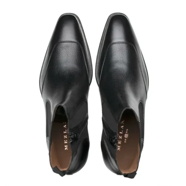 mezlan_cadence_leather_zi_4.webp Hot Mezlan Cadence Leather Zip Chelsea Boot Black Brown