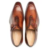 Hot Mezlan Calfskin Apron Toe Monk Strap Cognac Rust (E21366) CognacRust