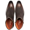 Discount Mezlan Camilleri Calf / Suede Zip Boot (21343) Brown