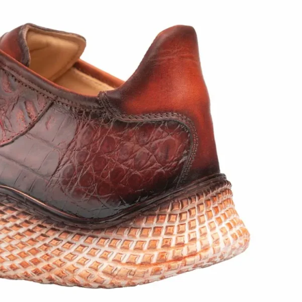 Shop Mezlan Crocodile Super Sneaker (AX4936-F) Sport