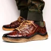 Shop Mezlan Crocodile Super Sneaker (AX4936-F) Sport