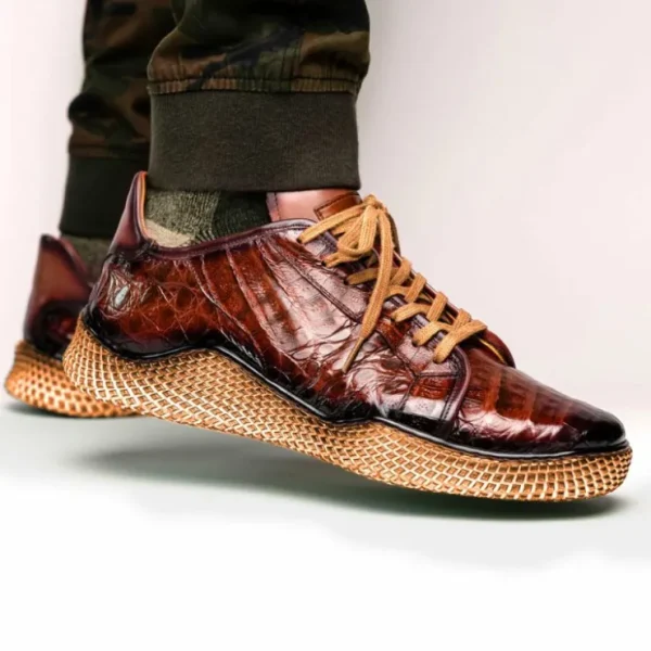 Shop Mezlan Crocodile Super Sneaker (AX4936-F) Sport
