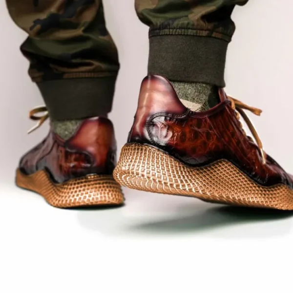 Shop Mezlan Crocodile Super Sneaker (AX4936-F) Sport