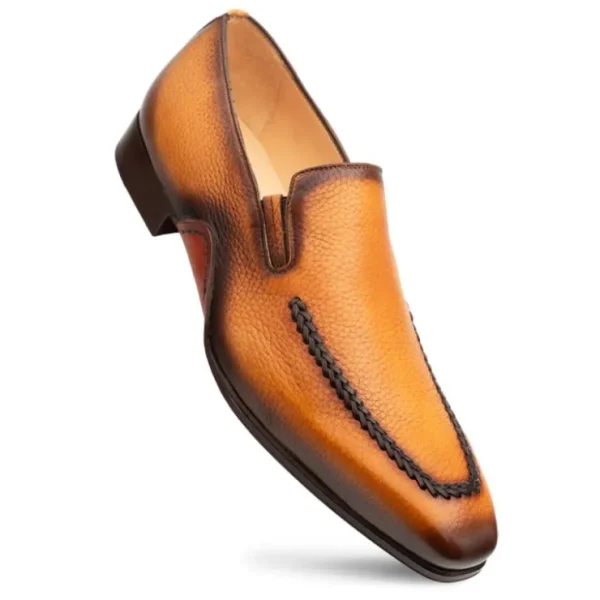Outlet Mezlan Deerskin Opanka Loafer (S20756) Cognac