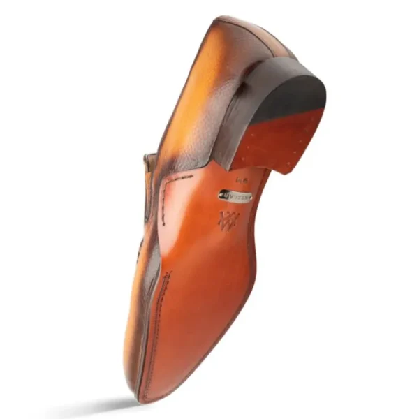 Outlet Mezlan Deerskin Opanka Loafer (S20756) Cognac
