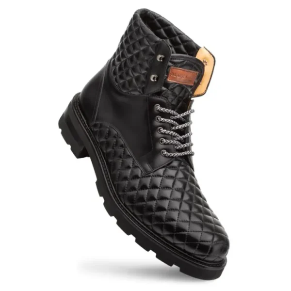 Outlet Mezlan Dolfi Quilted Leather Alpine Boot (20913) Black