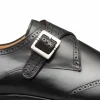 Cheap Mezlan Forest Wingtip Monkstrap Shoes (9268) Black