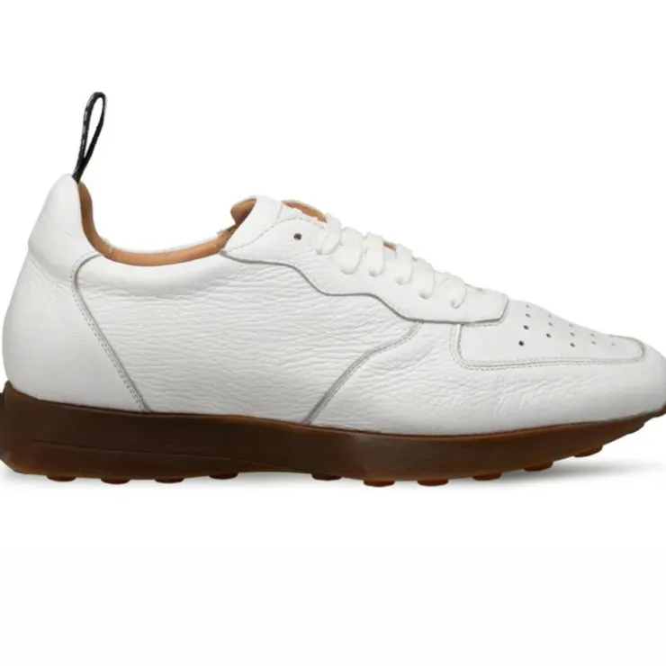 Online Mezlan Gerardo Deerskin Sneaker (21135) White