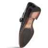 New Mezlan Gigolo Crocodile Monk Strap (50056-F) Black