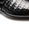 New Mezlan Gigolo Crocodile Monk Strap (50056-F) Black