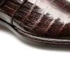 Shop Mezlan Gigolo Crocodile Monk Strap (50056-F) Brown