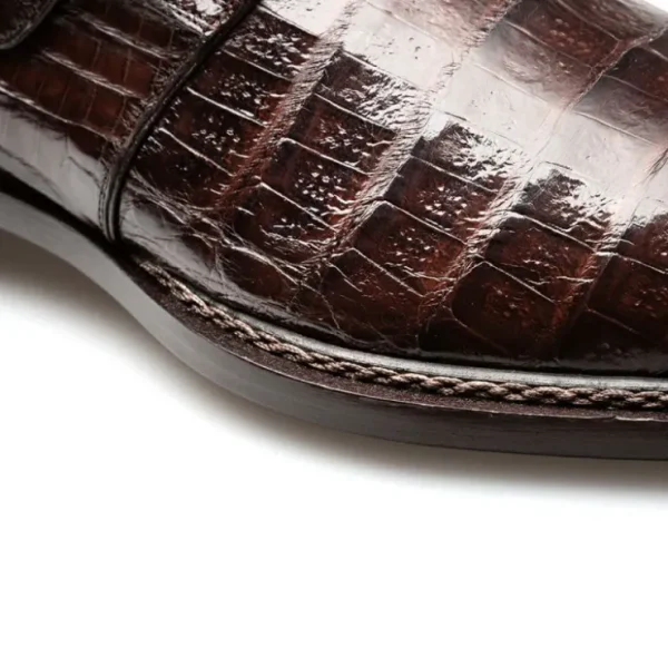 mezlan_gigolo_crocodile_m_3-2.webp Shop Mezlan Gigolo Crocodile Monk Strap (50056-F) Brown