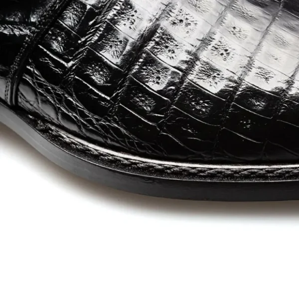 mezlan_gigolo_crocodile_m_3.webp New Mezlan Gigolo Crocodile Monk Strap (50056-F) Black