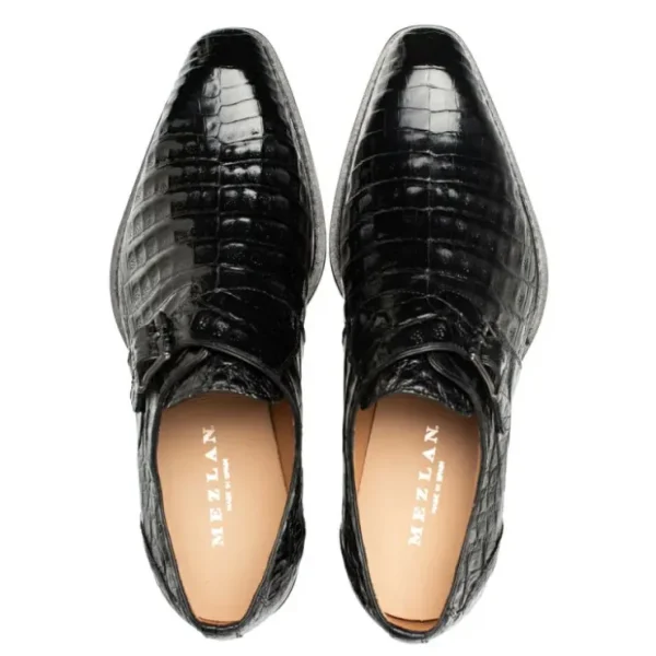 mezlan_gigolo_crocodile_m_4.webp New Mezlan Gigolo Crocodile Monk Strap (50056-F) Black