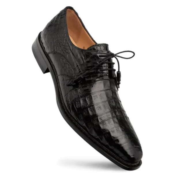 mezlan_giovane_fuscus_cro_1.webp Discount Mezlan Giovane Fuscus Crocodile Cap Toe Derby (50032-F) Black
