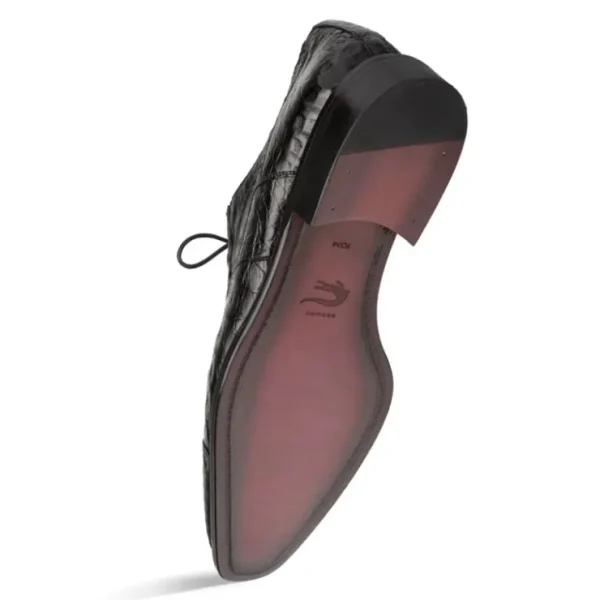 mezlan_giovane_fuscus_cro_2.webp Discount Mezlan Giovane Fuscus Crocodile Cap Toe Derby (50032-F) Black