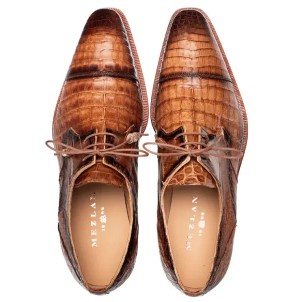 mezlan_giovane_fuscus_cro_4-2.webp Cheap Mezlan Giovane Fuscus Crocodile Cap Toe Derby (50032-F) Camel