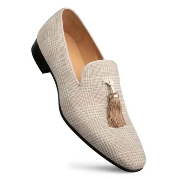 mezlan_laser_print_suede__1-1.webp Cheap Mezlan Laser Print Suede Tassel Pump (S20652) Taupe