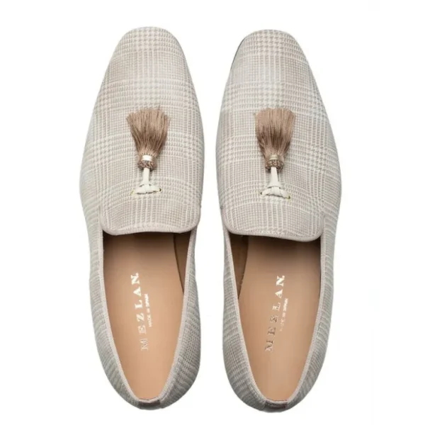 mezlan_laser_print_suede__4-1.webp Cheap Mezlan Laser Print Suede Tassel Pump (S20652) Taupe
