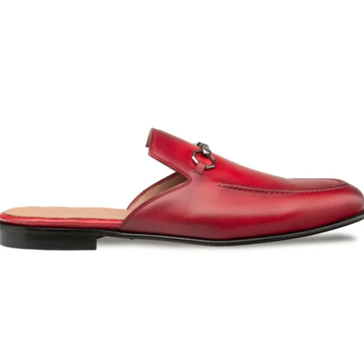 Hot Mezlan Leather Ornament Mule (S21224) Red