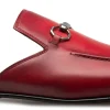 Hot Mezlan Leather Ornament Mule (S21224) Red