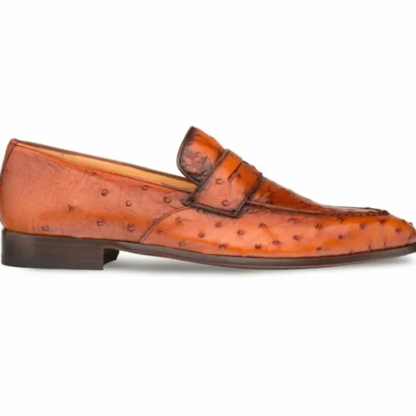 mezlan_lisbon_ostrich_qui_0-1.webp Shop Mezlan Lisbon Ostrich Quill Penny Loafers (4561-S) Brandy