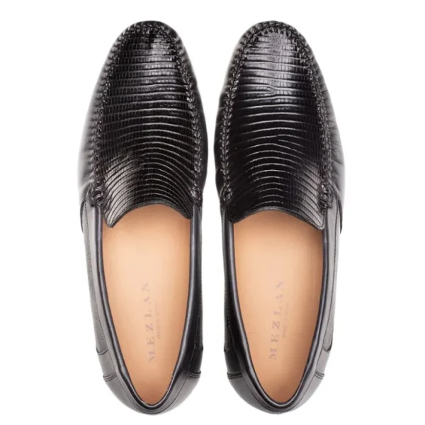 mezlan_lizard__nappa_mocc_4.webp Flash Sale Mezlan Lizard / Nappa Moccasin Black