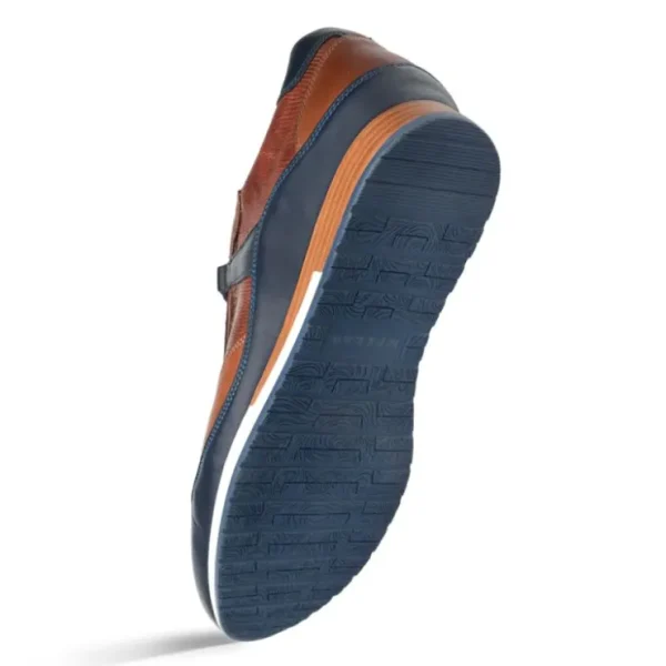 mezlan_lizard_amp_leather_2.webp Online Mezlan Lizard & Leather Sneaker Blue / Cognac (AX4873-L)