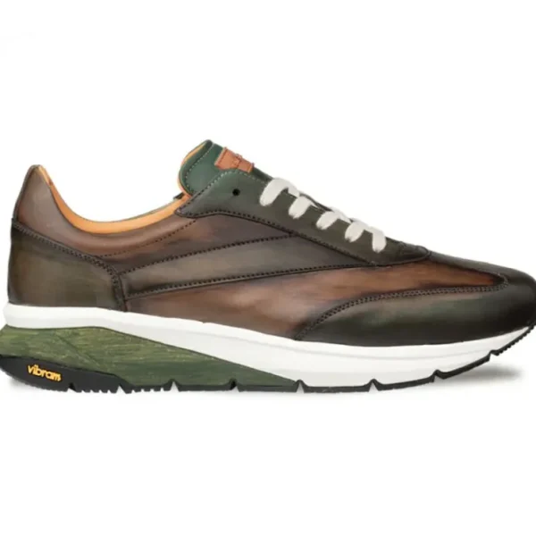 Hot Mezlan Magico Two-Tone Sneaker Forest / Olive (21283-F)