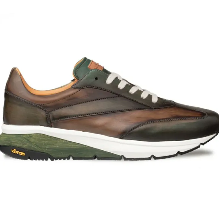 Hot Mezlan Magico Two-Tone Sneaker Forest / Olive (21283-F)