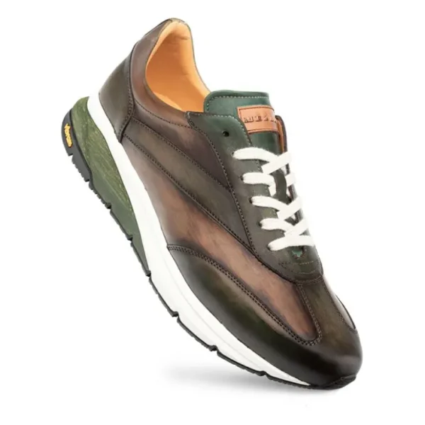 Hot Mezlan Magico Two-Tone Sneaker Forest / Olive (21283-F)