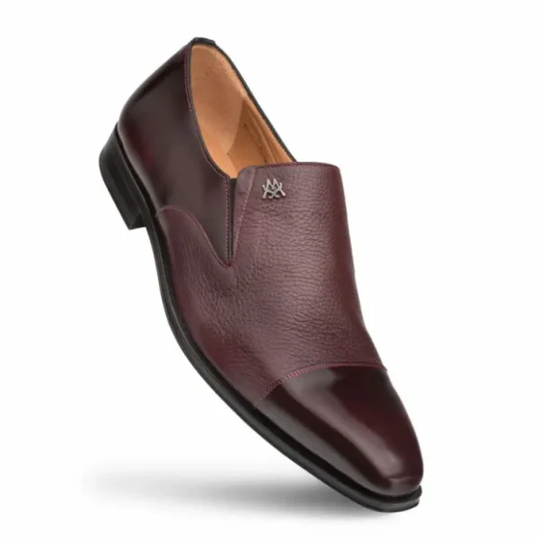 mezlan_milani_deerskin_ca_1-2.webp Store Mezlan Milani Deerskin Cap Toe Loafers (Milani) Burgundy