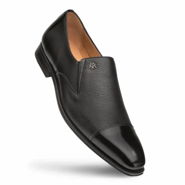 mezlan_milani_deerskin_ca_1.webp Discount Mezlan Milani Deerskin Cap Toe Loafers (Milani) Black