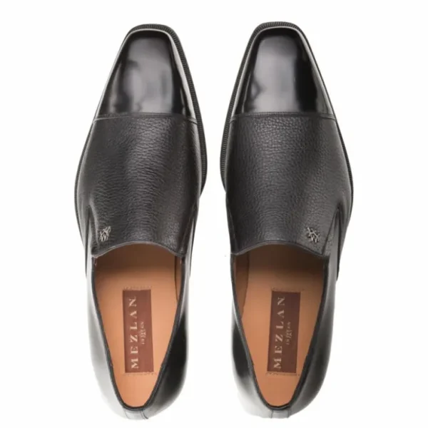 mezlan_milani_deerskin_ca_4.webp Discount Mezlan Milani Deerskin Cap Toe Loafers (Milani) Black