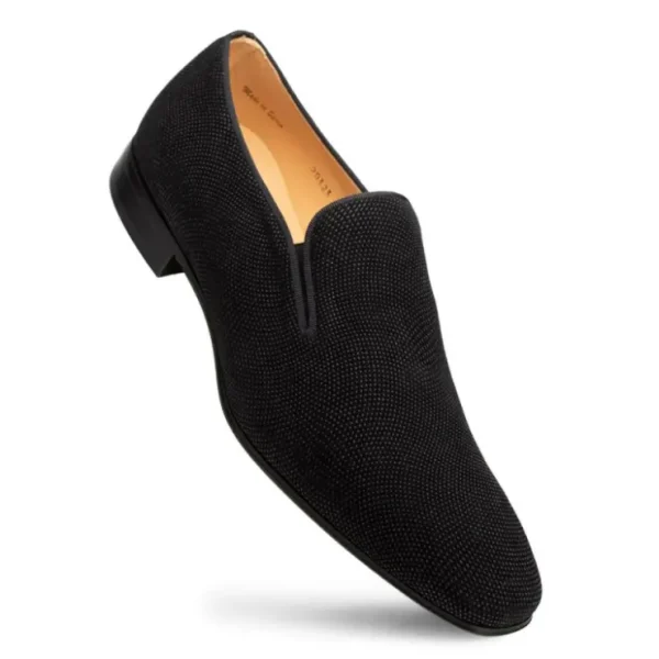 mezlan_notte_glass_suede__1.webp Outlet Mezlan Notte Glass Suede Slip On (20958) Black