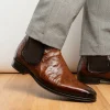 Sale Mezlan Ostrich Chelsea Boot (Exclusive) (50108-S) Brown