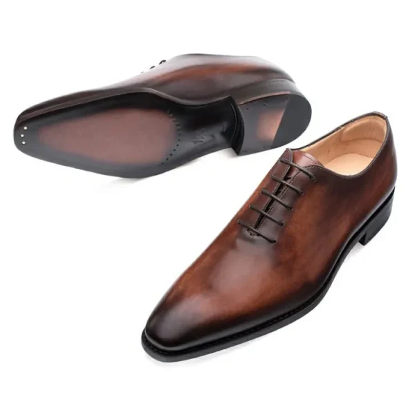 Cheap Mezlan Pamplona Whole Cut Shoes (9201) Cognac