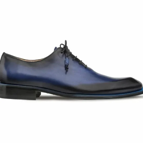 Best Sale Mezlan Patina Asymmetric Oxfords S108 (S108) Navy