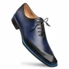 Best Sale Mezlan Patina Asymmetric Oxfords S108 (S108) Navy