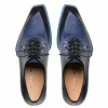 Best Sale Mezlan Patina Asymmetric Oxfords S108 (S108) Navy