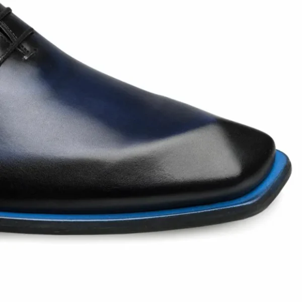 Best Sale Mezlan Patina Asymmetric Oxfords S108 (S108) Navy