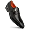 Store Mezlan Pego Deerskin Monk Strap (21158) Black
