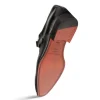 Store Mezlan Pego Deerskin Monk Strap (21158) Black
