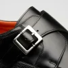 Store Mezlan Pego Deerskin Monk Strap (21158) Black