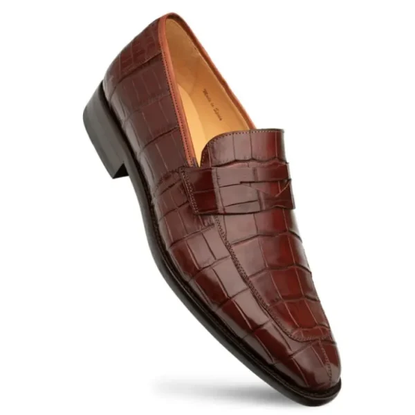 Best Mezlan Piccolo Alligator Penny Loafer (4954-J) Sport
