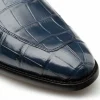 Cheap Mezlan Piccolo Alligator Penny Loafer (4954-J) Blue